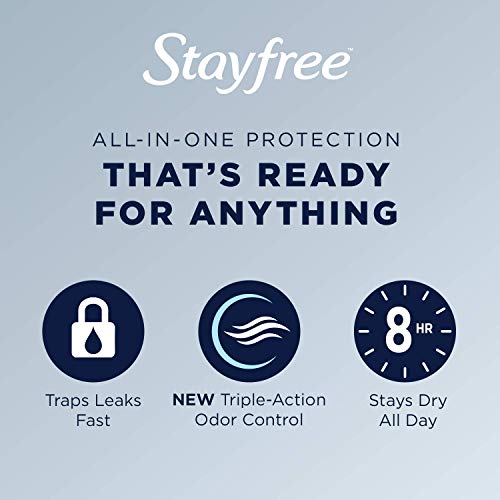 Stayfree Maxi Pads for Women, Super - 66 Count