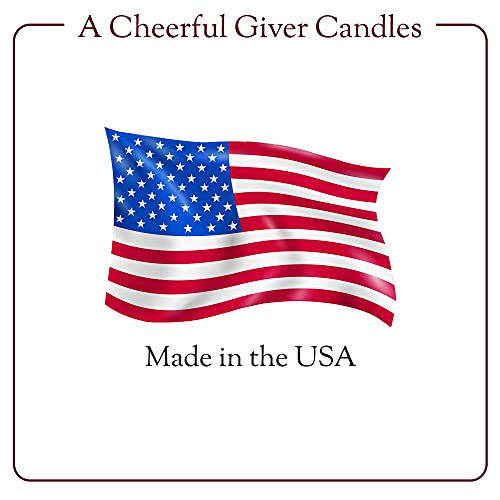 A Cheerful Giver - Creamy Vanilla Mama Scented Glass Jar Candle (22oz) with Lid & True to Life Fragrance Made in USA