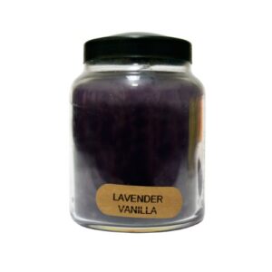a cheerful giver - lavender vanilla baby scented glass jar candle (6oz) with lid & true to life fragrance made in usa