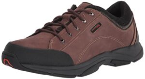 rockport mens chranson fashion sneakers, dark brown/black, 9.5 us