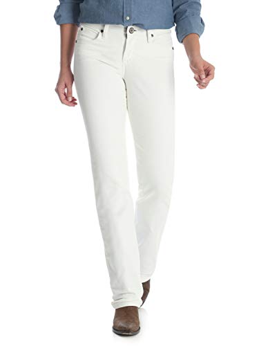 Wrangler womens Q-baby Mid Rise Boot Cut Ultimate Riding Jeans, White Storm, 9 1 US