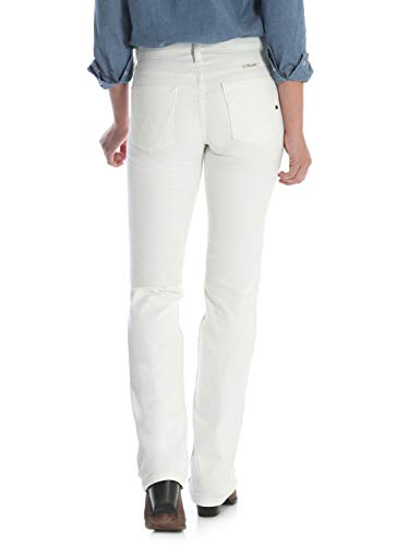 Wrangler womens Q-baby Mid Rise Boot Cut Ultimate Riding Jeans, White Storm, 9 1 US