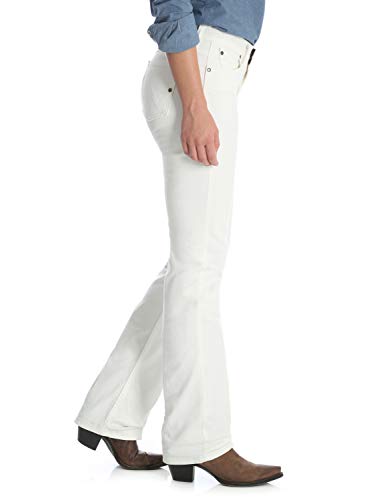 Wrangler womens Q-baby Mid Rise Boot Cut Ultimate Riding Jeans, White Storm, 9 1 US