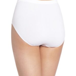 Bali Women's Comfort Revolution Seamless Brief Panty, White, 10/11