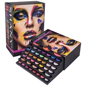 shany the masterpiece 7 layers all in one makeup set with foundation palette, blush palette, lip-gloss lipstick palette, eyeshadow palette - "original"
