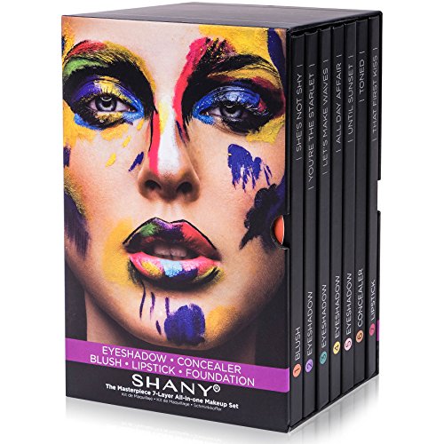 SHANY The Masterpiece 7 Layers All In One Makeup Set with Foundation Palette, Blush Palette, Lip-gloss Lipstick Palette, Eyeshadow Palette - "Original"