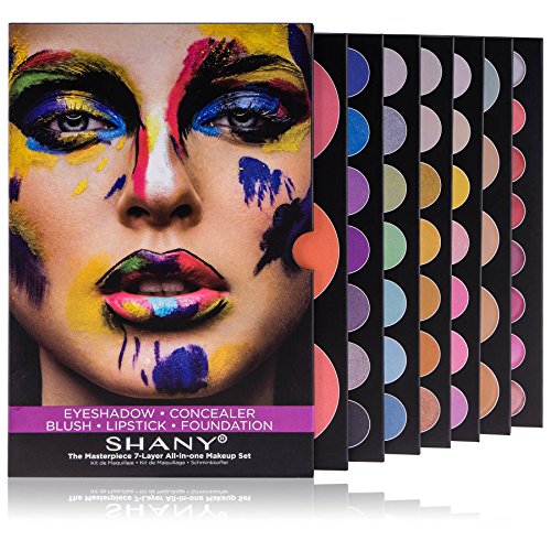 SHANY The Masterpiece 7 Layers All In One Makeup Set with Foundation Palette, Blush Palette, Lip-gloss Lipstick Palette, Eyeshadow Palette - "Original"