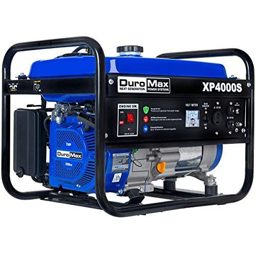 DuroMax XP4000S Portable Generator-4000 Watt Gas Powered Camping & RV Ready, 50 State Approved