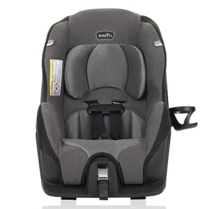 evenflo tribute 5 convertible car seat, 2-in-1, saturn gray, 18.5x22x25.5 inch (pack of 1)
