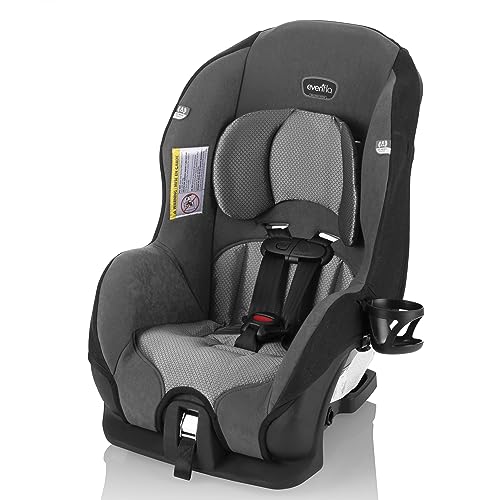 Evenflo Tribute 5 Convertible Car Seat, 2-in-1, Saturn Gray, 18.5x22x25.5 Inch (Pack of 1)