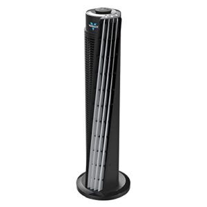 vornado 143 whole room air circulator tower fan with timer and remote control, 29", black