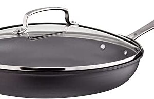 Cuisinart 12-Inch Skillet, Nonstick-Hard-Anodized with Glass Cover, 622-30G