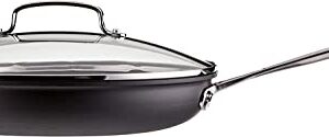 Cuisinart 12-Inch Skillet, Nonstick-Hard-Anodized with Glass Cover, 622-30G