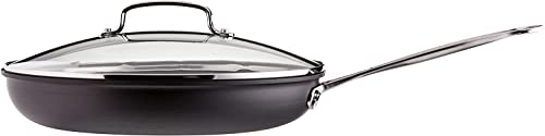 Cuisinart 12-Inch Skillet, Nonstick-Hard-Anodized with Glass Cover, 622-30G