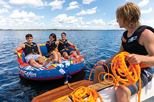 WOW Sports World of Watersports 4k 60 ft. Tow Rope with Floating Foam Buoy 1 2 3 or 4 Person Tow Rope for Boating, 11-3010