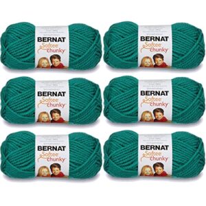 bernat softee chunky yarn (6-pack) emerald 161128-28200