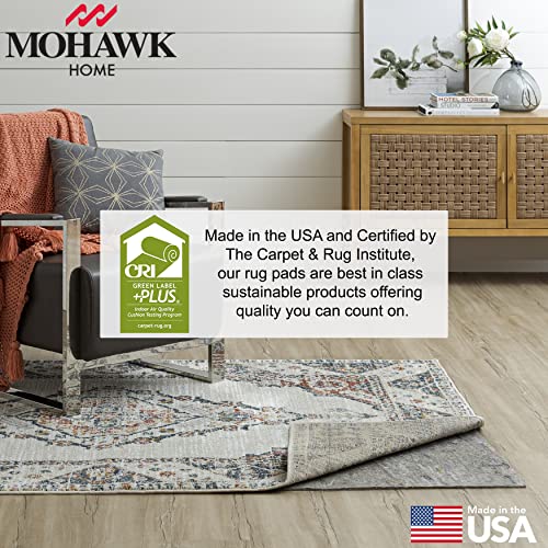 Mohawk Home 5' x 8' Non Slip Rug Pad Gripper 1/4 Thick Dual Surface Felt + Rubber Gripper - Safe for All Floors