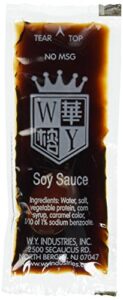 w.y. industries 200 packets soy sauce