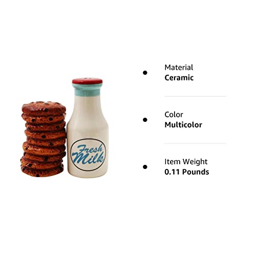 Milk and Cookies Lover Ceramic Magnetic Salt and Pepper Shakers