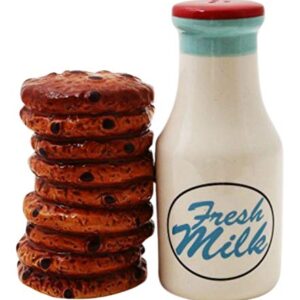 Milk and Cookies Lover Ceramic Magnetic Salt and Pepper Shakers