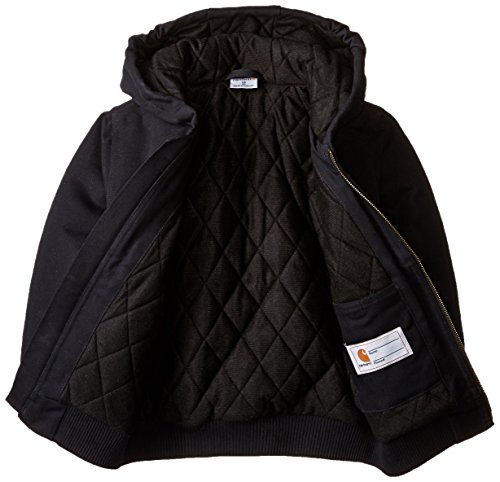 Carhartt boys Active Quilt Lined Coat outerwear jackets, Black, X-Small US