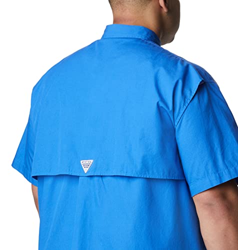 Columbia Standard Men’s Bonehead Short-Sleeve Work Shirt, Comfortable and Breathable, Vivid Blue, X-Large