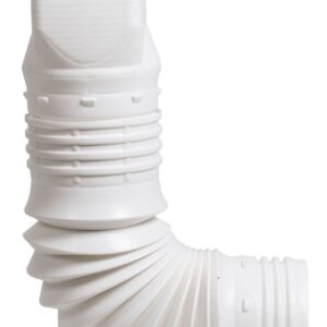 Flex-Drain 53127 Flexible Downspout Extension Adapter, 3 by 4 by 4-Inch, White