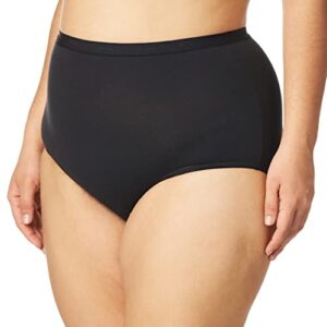 bali women's stretch brief panty, black, xxx-large/10