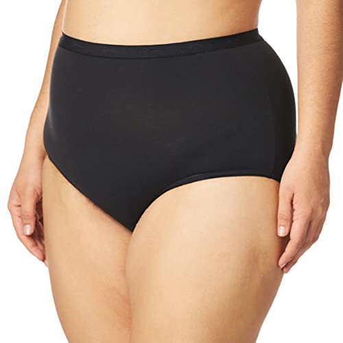 Bali Women's Stretch Brief Panty, Black, XXX-Large/10