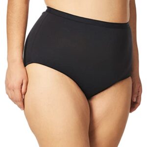 Bali Women's Stretch Brief Panty, Black, XXX-Large/10