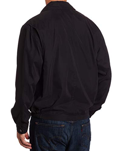London Fog Men's Auburn Zip-Front Golf Jacket (Regular & Big-Tall Sizes), Black, 4XL Big