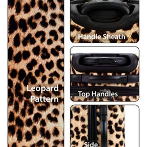 Rockland Safari Hardside Spinner Wheel Luggage, Leopard, Carry-On 20-Inch