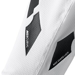 Nike Unisex's NK Guard Lock Elite SLV Soccer Sleeves, White/Black/Black, L