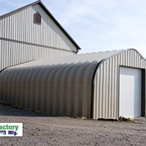 Steel Factory Mfg Prefabricated Steel Arch Building Metal Garage Kit 25x30x13