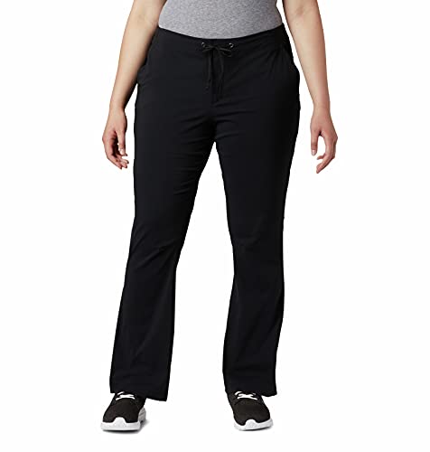 Columbia Women's Anytime Outdoor Boot Cut Pant, Black, 8