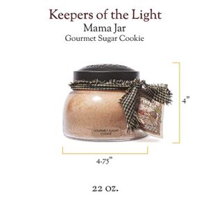 A Cheerful Giver - Gourmet Sugar Cookie Mama Scented Glass Jar Candle (22oz) with Lid & True to Life Fragrance Made in USA