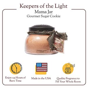 A Cheerful Giver - Gourmet Sugar Cookie Mama Scented Glass Jar Candle (22oz) with Lid & True to Life Fragrance Made in USA