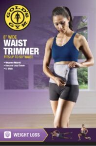 gold's gym waist trimmer belt - adjustable size fits up to 50 inch waist trims...