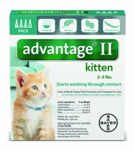 advantage ii 4pk kitten under 5lbs