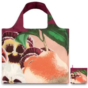 loqi botany pear reusable shopping bag, multicolor