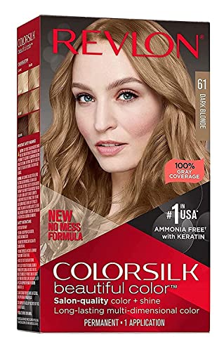 Revlon ColorSilk Beautiful Color, Dark Blonde [61], 1 Count