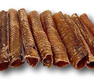 Top Dog Chews – 12” Beef Trachea Dog Chews 10 Pack, American, All Natural, Single Ingredient Dog Treat, Promotes Joint, Hip & Dental Health, High in Protein for Medium & Large Dogs