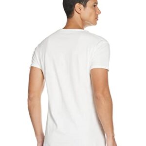 Hanes Ultimate Men's Tagless Ultra Soft V-Neck Tee-Multiple Packs Available, White-3 Pack, XX-Large