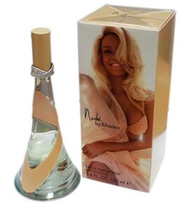 rihanna nude eau de parfum spray for women, 3.4 ounce