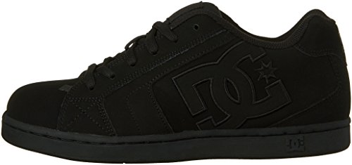 DC mens Net Skate Shoe, Black/Black/Black, 9 US