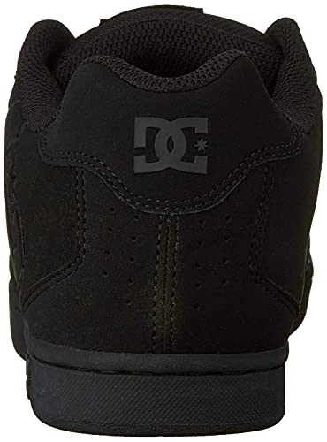 DC mens Net Skate Shoe, Black/Black/Black, 9 US