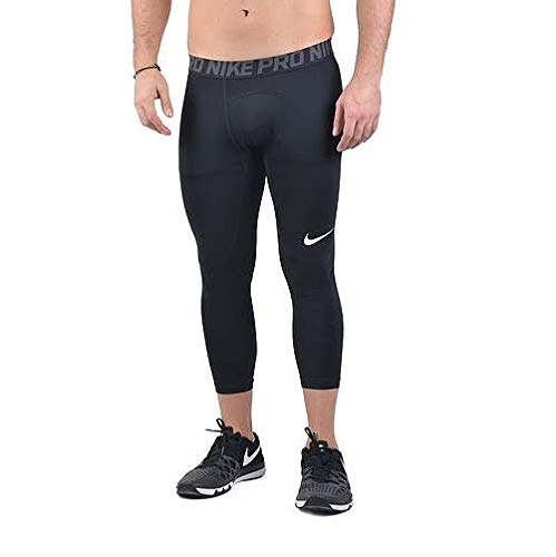 Nike Men's Pro 3qt Tight (Black/Anthracite/White, Medium)