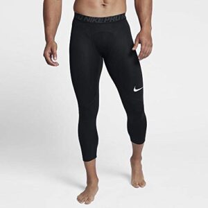 Nike Men's Pro 3qt Tight (Black/Anthracite/White, Medium)