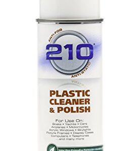 Camco Plastic Cleaner and Polish | Protect Isinglass, PLEXIGLAS, and Vinyl | Spray | 14oz (40934)