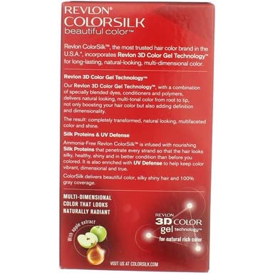 Revlon Colorsilk Beautiful Haircolor, Ammonia-free, Permanent Haircolor (Pack of 4) (#74 Medium Blonde)